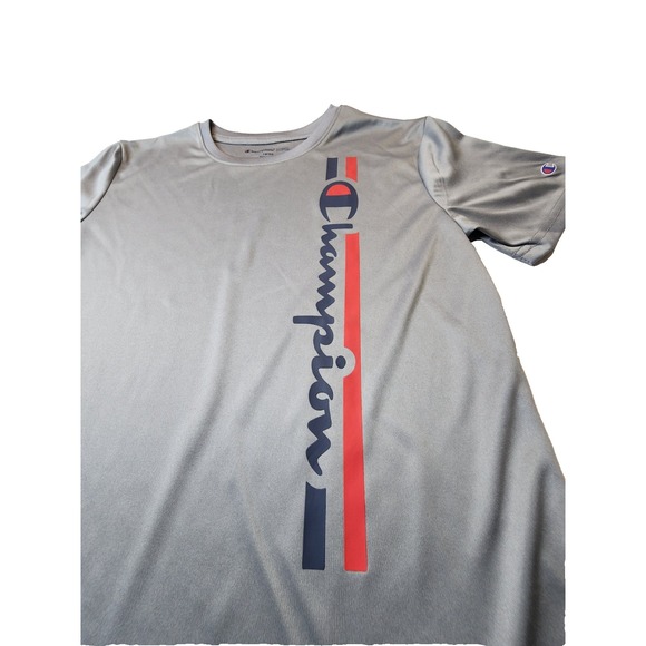 Champion Boys T-Shirt Vertical Script Athleticwear Graphic Logo Size 18/20 - Picture 5 of 6